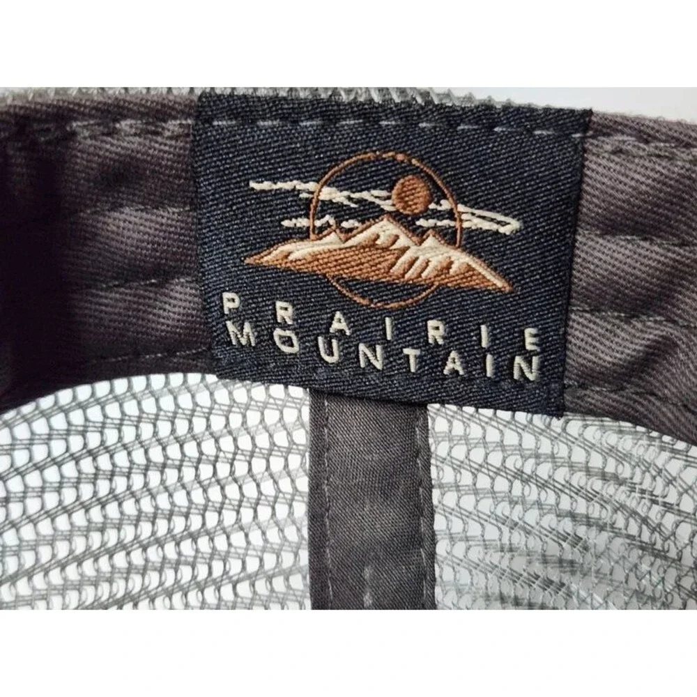 Prairie Mountain Alaska The Last Frontier Trucker Cap Tan Black One Size